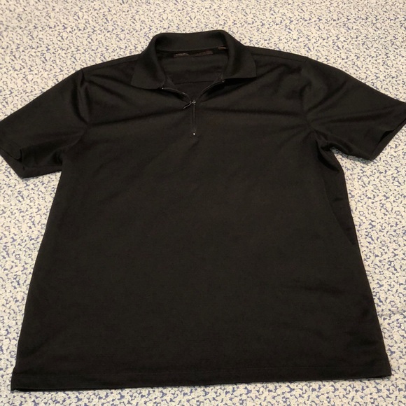 Perry Ellis Black Zip Polo Size: M - Picture 1 of 4